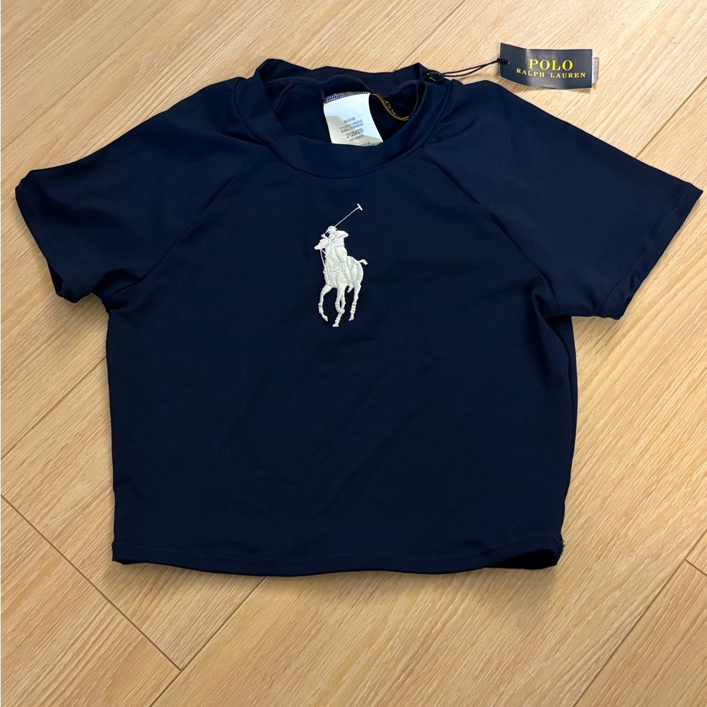 Polo Ralph Lauren BNWT Boy’s Shirt w. Iconic Design, Navy, XS (4-5 Yrs).